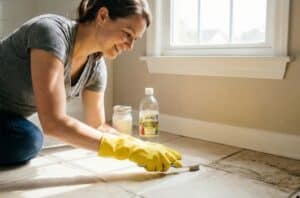 How to clean dirty grout