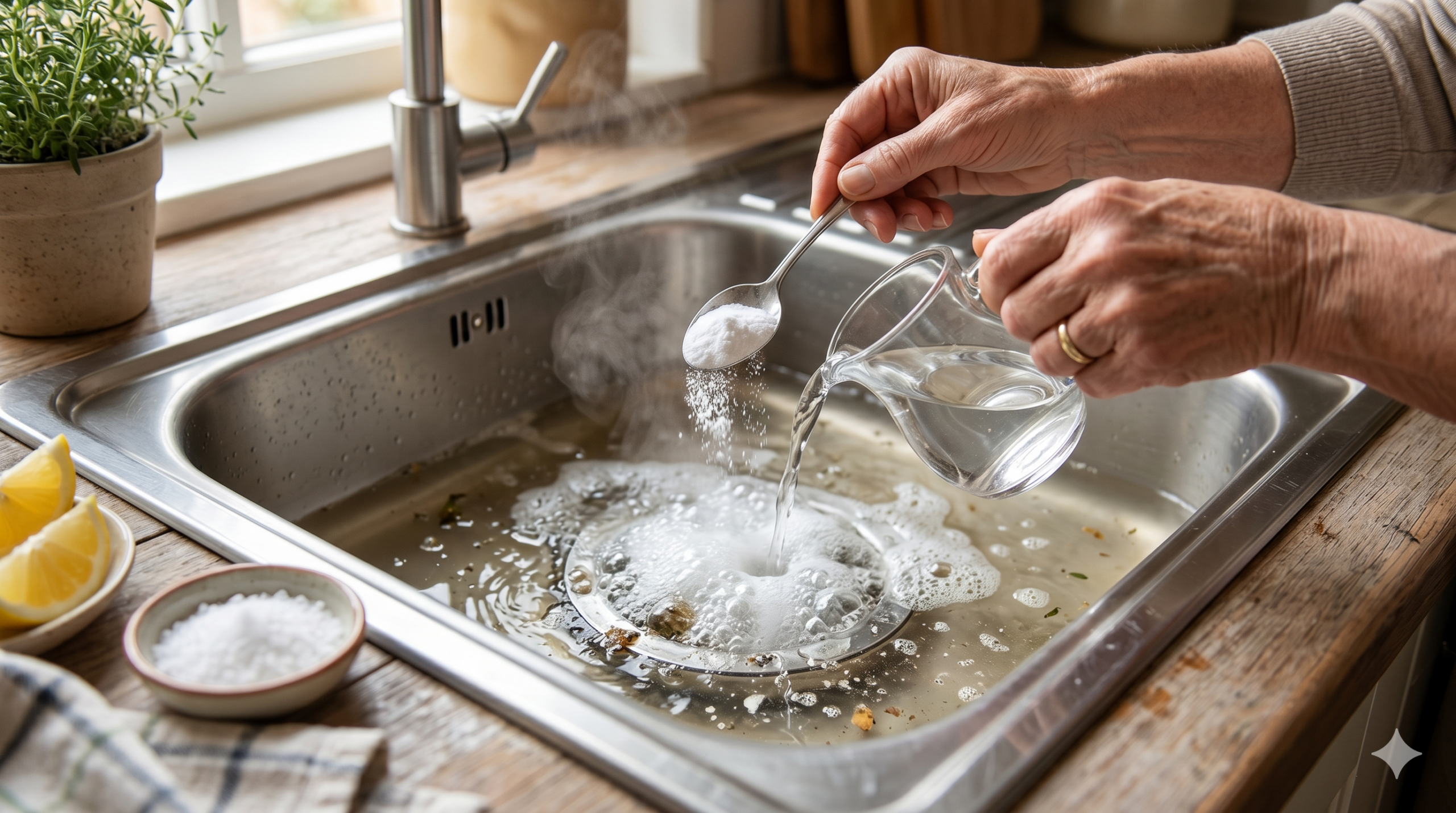 homemade recipes to unclog the sink