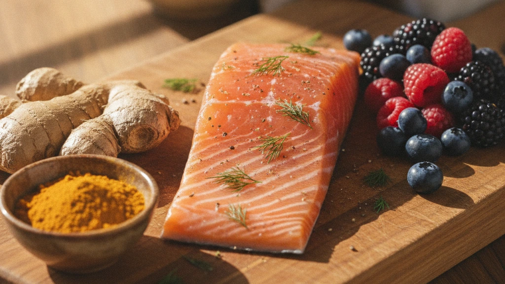 Alimentos naturais que aliviam a inflamação no joelho