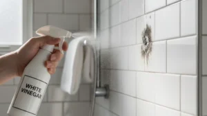 Como eliminar bolor do banheiro com vinagre branco