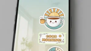 Envie figurinhas de bom dia personalizadas no WhatsApp