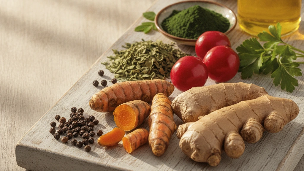Ingredientes naturais que reduzem inflamação nos joelhos rapidamente