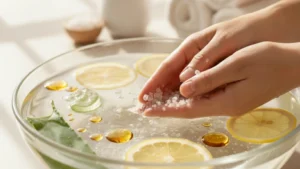 Banho de Sal Marinho Para Unhas Frágeis