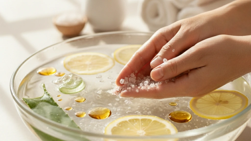 Banho de Sal Marinho Para Unhas Frágeis