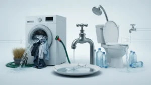 Maiores vilões do consumo de água residencial