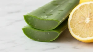 Máscara Natural de Aloe Vera e Limão para Clarear a Pele